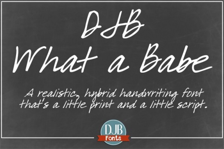 DJB What a Babe Font Download