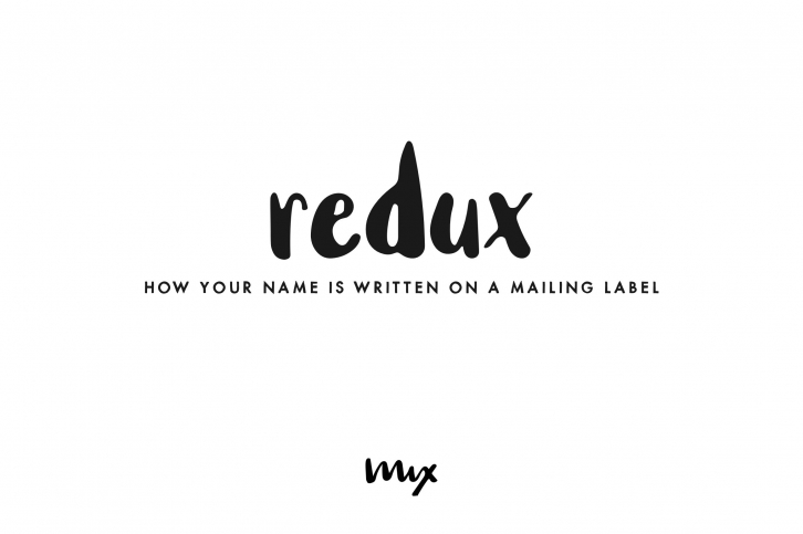 Redux â€” A Handwritten Font Download