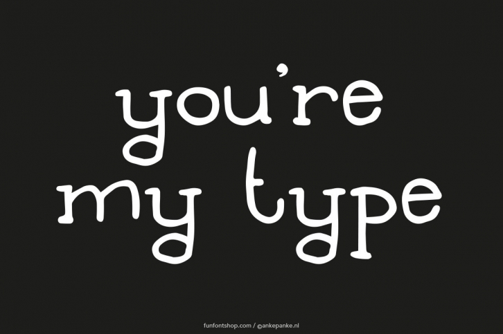 You're my type handmade font Font Download