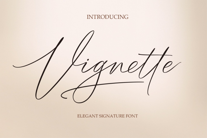 Vignette Signature Font Download