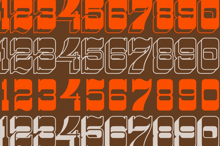 Westward Numerals Font Download