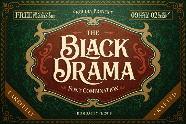 Black Drama Duo + Extras Font Download