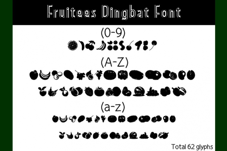 Fruitees Dinbat Font Download