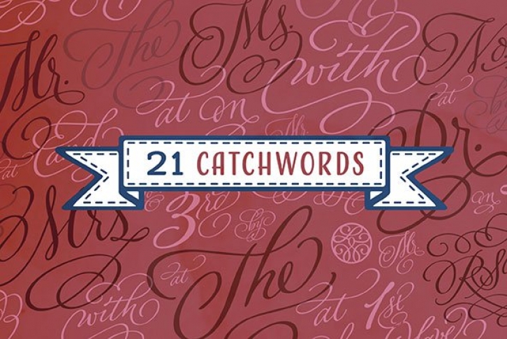 Adorn Catchwords Smooth Font Download