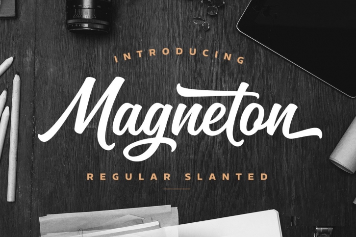 Magneton Regular Slanted Font Download