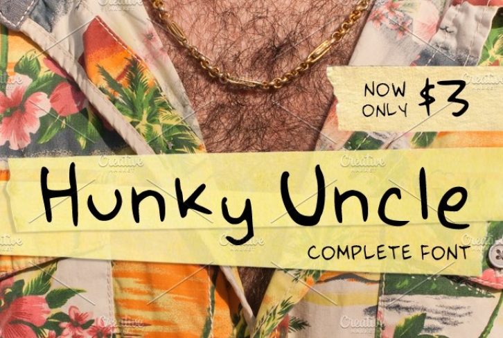 Hunky Uncle Handwritten Script Font Download