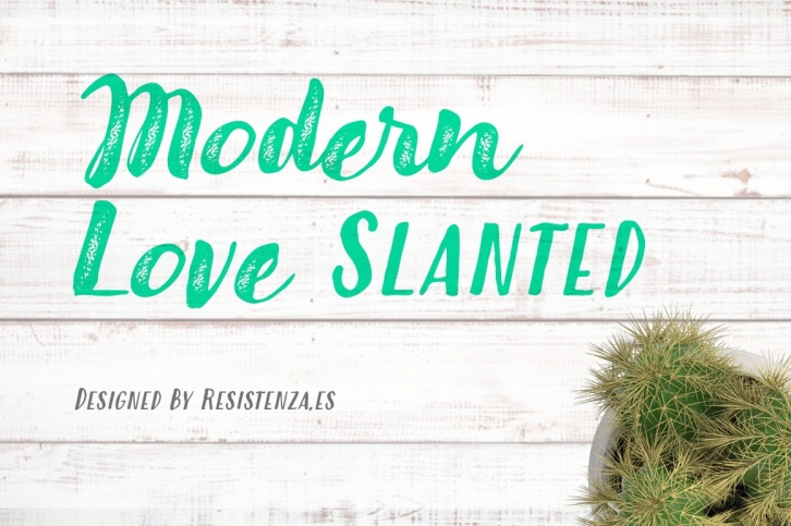 Modern Love Slanted -80% Off Font Download