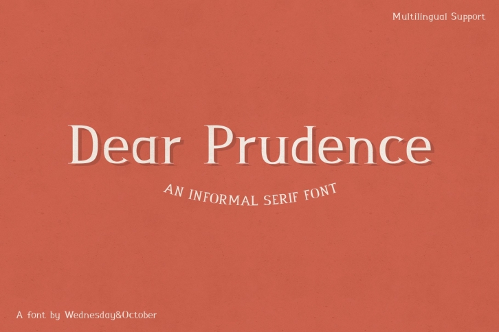 Dear Prudence: A Serif Font Download