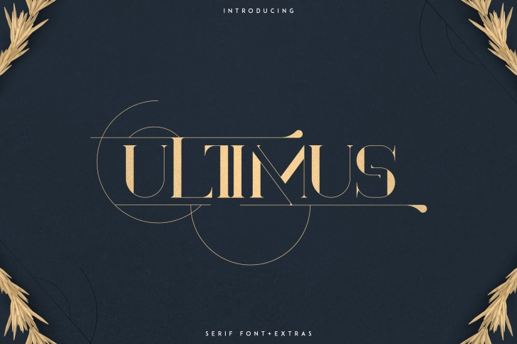 Ultimus serif font + Extras Font Download