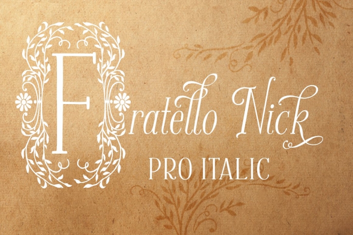 Fratello Nick Pro Italic Font Download