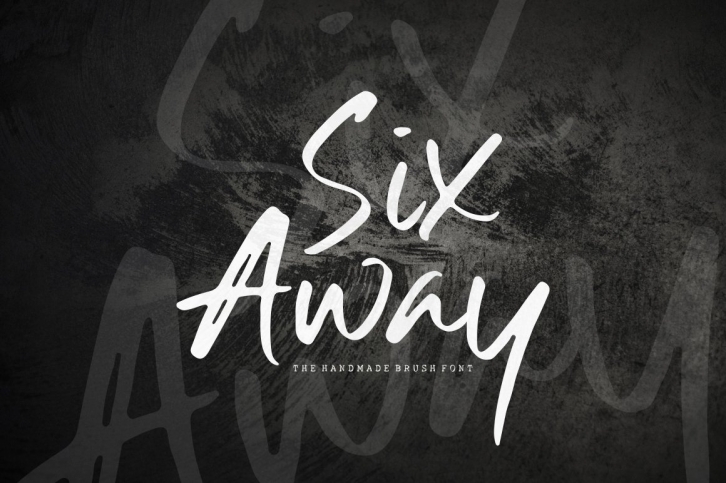 Six Away-The Handmade Brush Font Download
