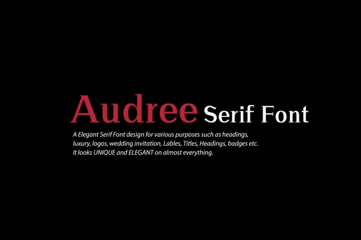 Audree Font Download