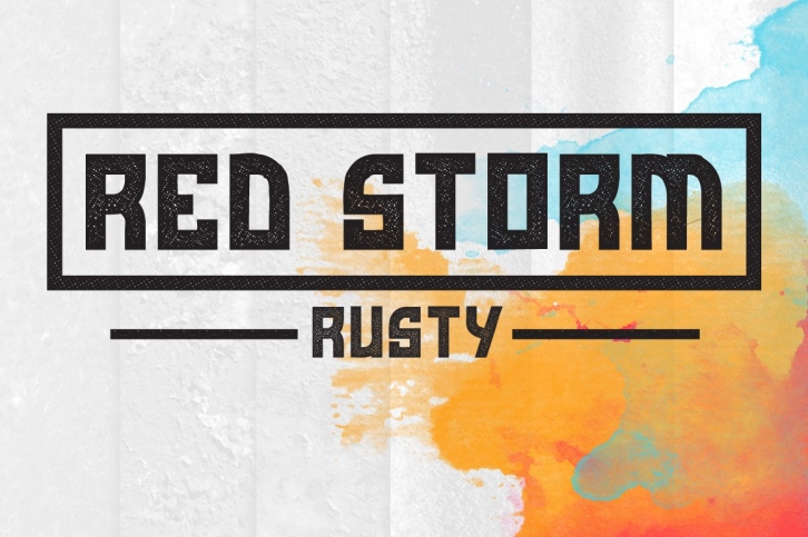 Red Storm [Rusty] Font Download