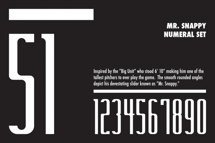 Mr. Snappy Numeral Set Font Download