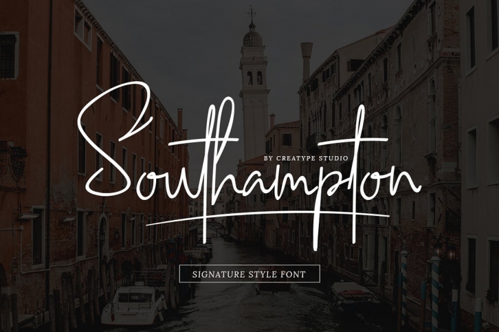 Southampton Signature Style Font Download
