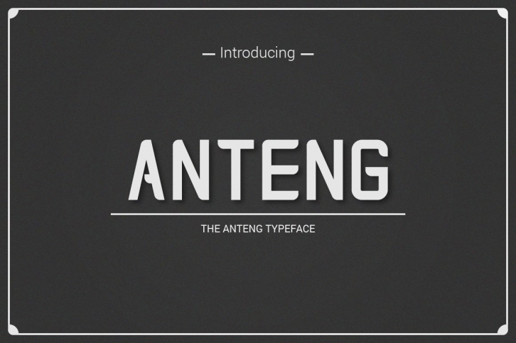 Anteng Font Download