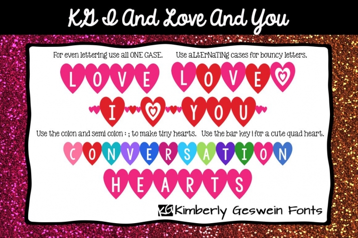 KG I And Love And You Font Download