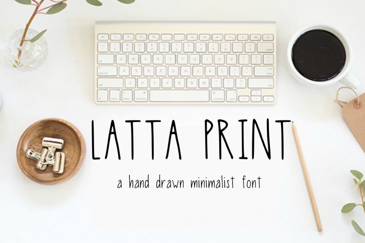 Latta Print: A Minimalist Print Font Download