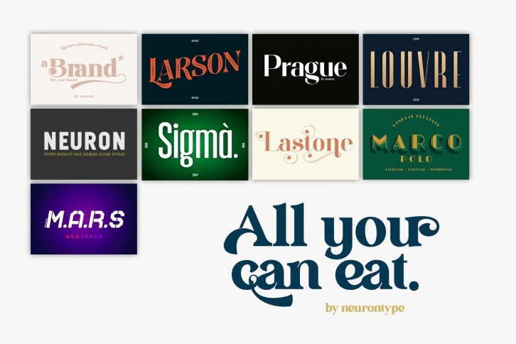 All You Can Eat by neurontype Font Download