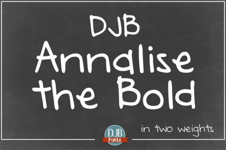 DJB Annalise the Bold Font Download
