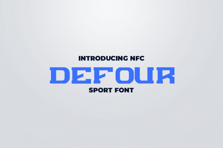 DEFOUR Sport Display Font Download