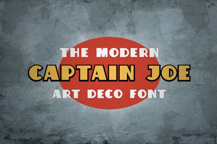 Captain Joe The Modern Art Deco Font Download