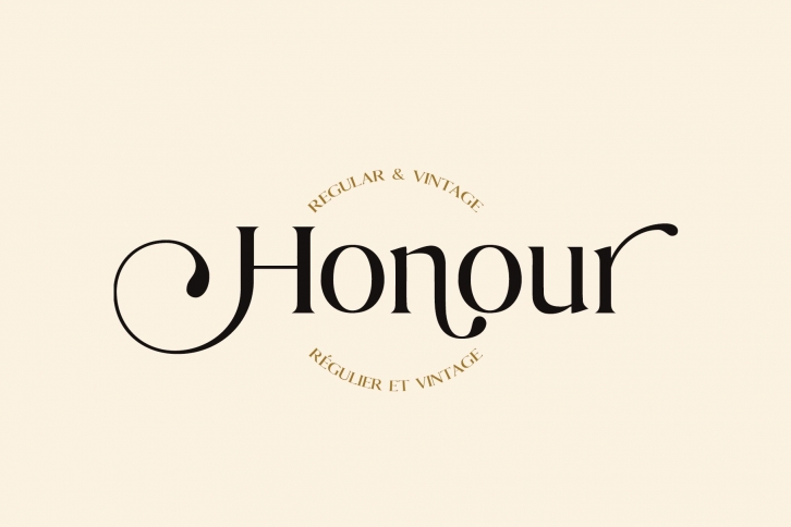Honour Modern  Vintage Font Download