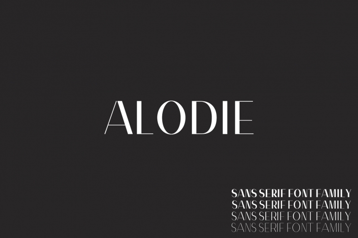 Alodie Sans Serif 4 Family Pack Font Download