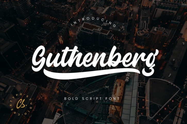 Guthenberg Bold Script Font Download