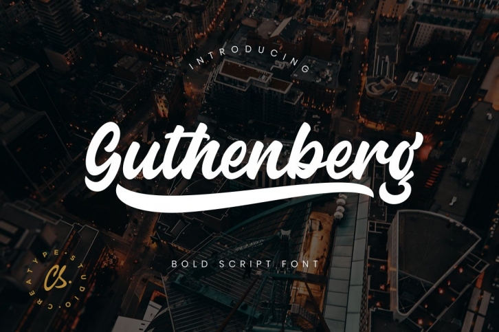 Guthenberg Bold Script Font Download