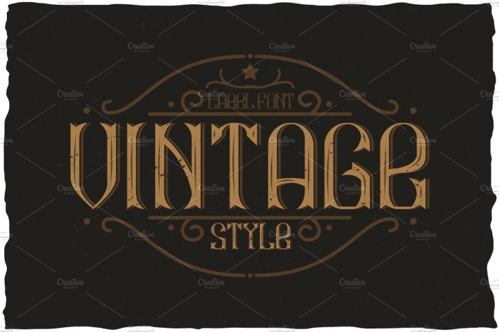 Vintage Classic Look Label Typeface Font Download