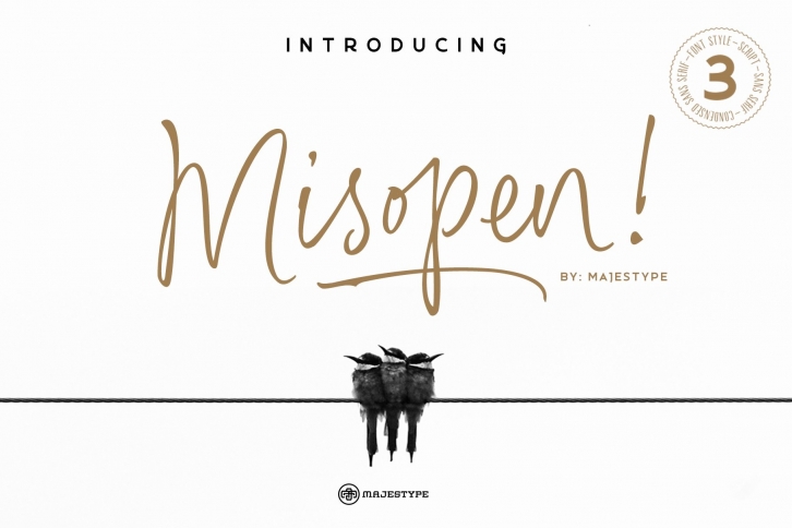 Misopen + Bonus 2 Font Download