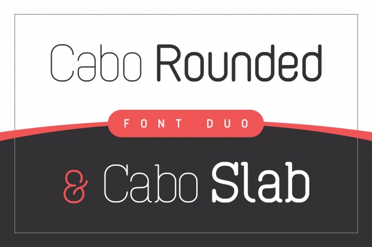 Cabo Rounded and Slab Font Download