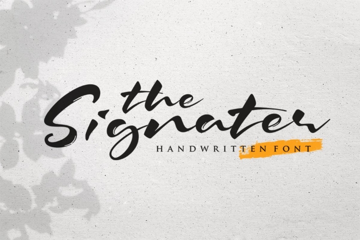 The Signater Font Download