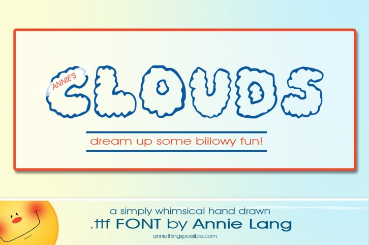 Annie's Clouds Font Download