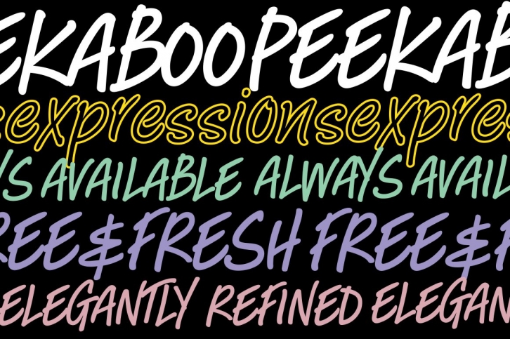 Peekaboo font Font Download