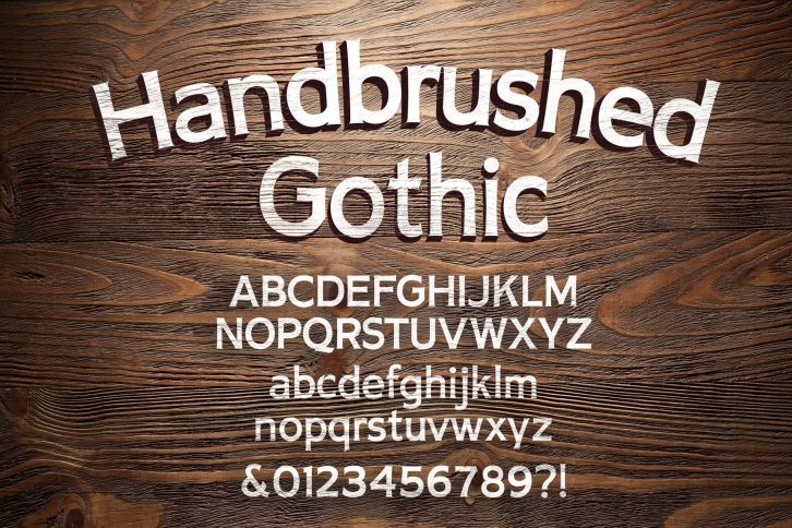 Handbrushed Gothic Font Download