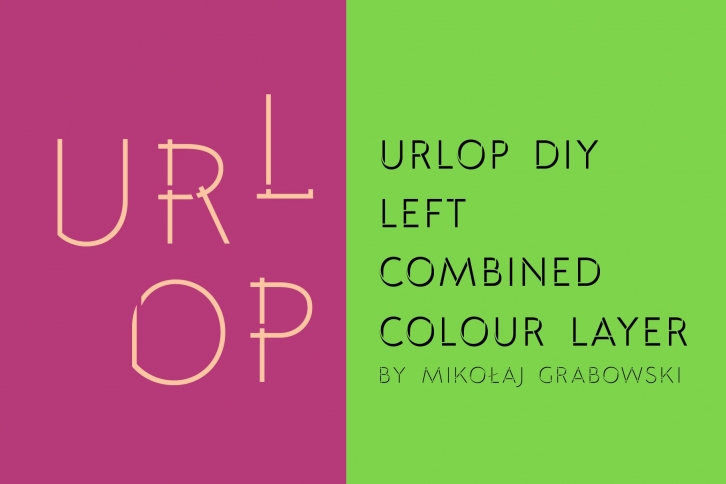 URLOP DIY Left Combined Font Download