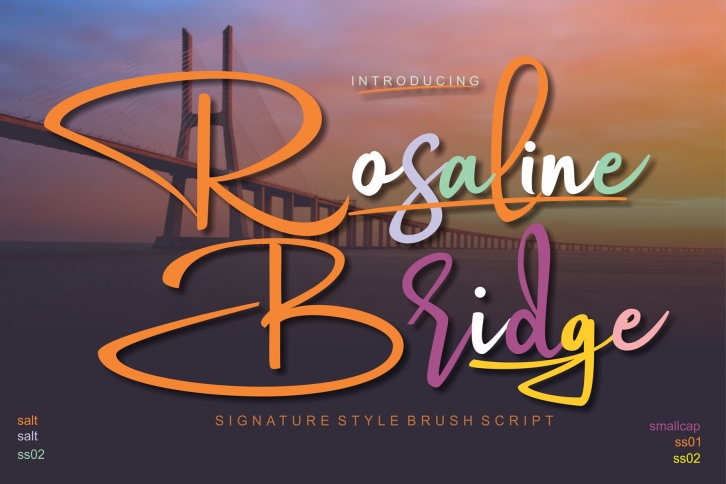 Rosaline Bridge Stylist scripts Font Download