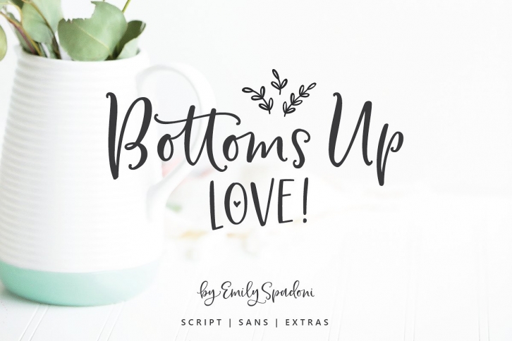 Bottoms Up Love Duo ♥ Extras Font Download