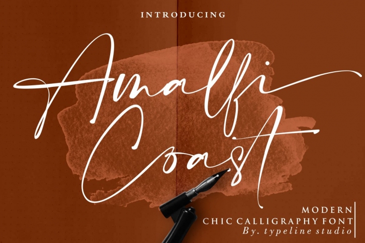 Amalfi Coast // Chic Calligraphy. Font Download
