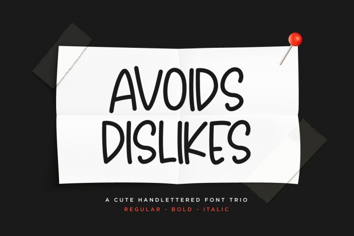 Avoids Dislikes Font Download