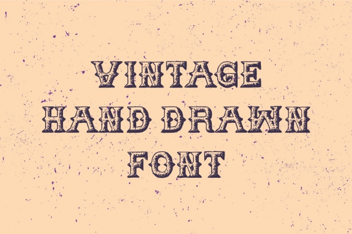Vintage Hand Drawn Font Download