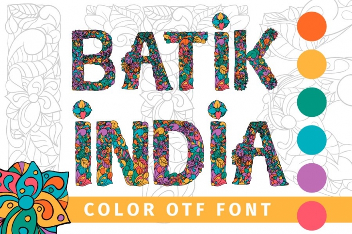 Batik India Color Font Download