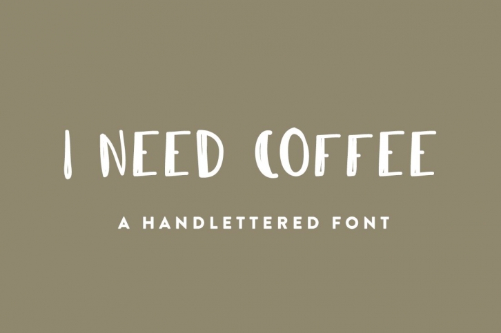 I Need Coffee Font Download