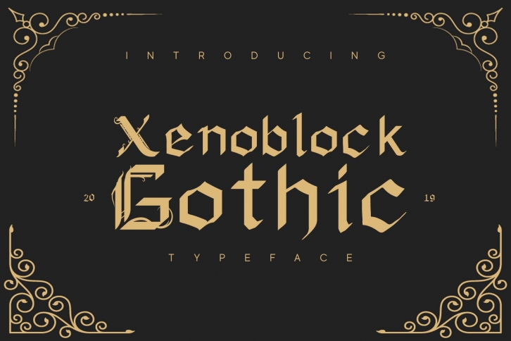Xenoblock Gothic Typeface Font Download
