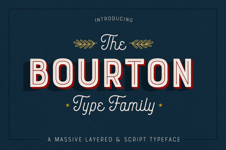 Bourton Typeface • 34 Font Download