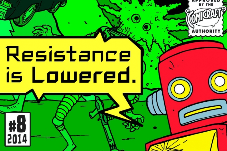 Resistance Is Lowered Font Download