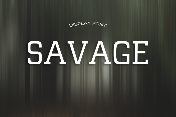 SAVAGE font Font Download
