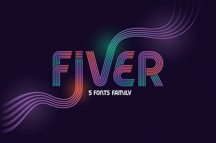 Fiver 5 fonts family Font Download